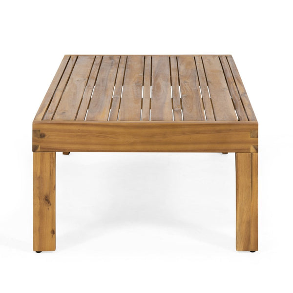English Elm Outdoor Acacia Teak Patio Loveseat Set with Wicker Detail and Resort Style 70141.00BGE