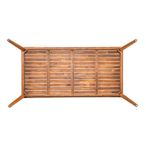 English Elm Christopher Knight Home® - Acacia Natural Grain Outdoor Dining Table — Solid Acacia Wood, Easy Assembly, Weather-Savvy Design N776P286348B