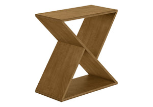 English Elm Accent Table - Contemporary Taupe-Brown Veneer, Narrow Side Table For Small Spaces & Stylish Storage B2710P219485