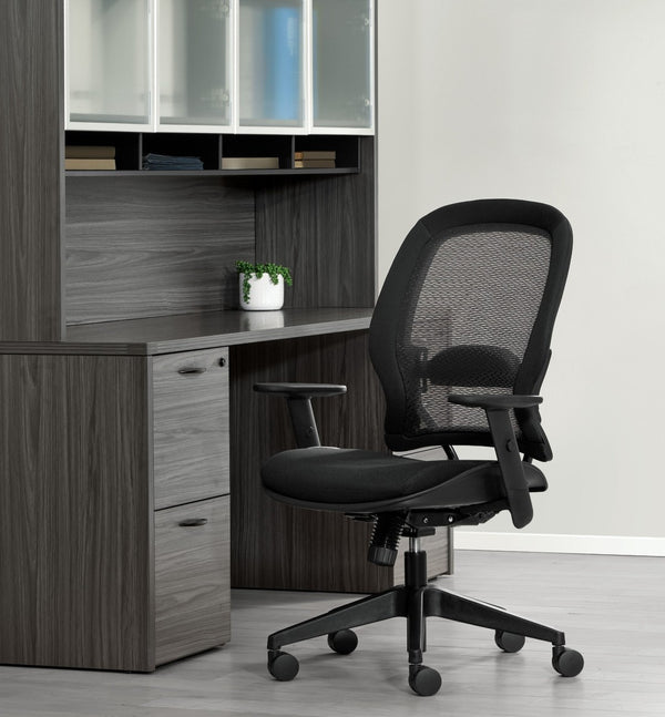 OSP Home Furnishings Airgrid® Ergonomic Mesh Office Task Chair with Lumbar Support and Synchro Tilt Control 5540