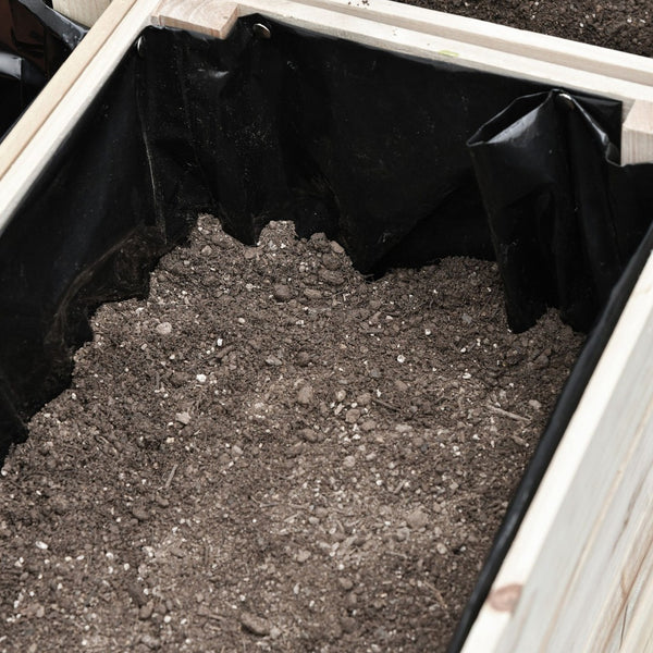 English Elm Outsunny 4Pcs Versatile Raised Garden Bed Kit – Natural Wood Planter Boxes For Stylish Planting W2225P200865-GIGA