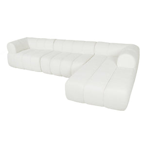 English Elm Package Modular L-shaped Sectional Low-profile Foam Sofa for Modern Living Rooms N767P277693A