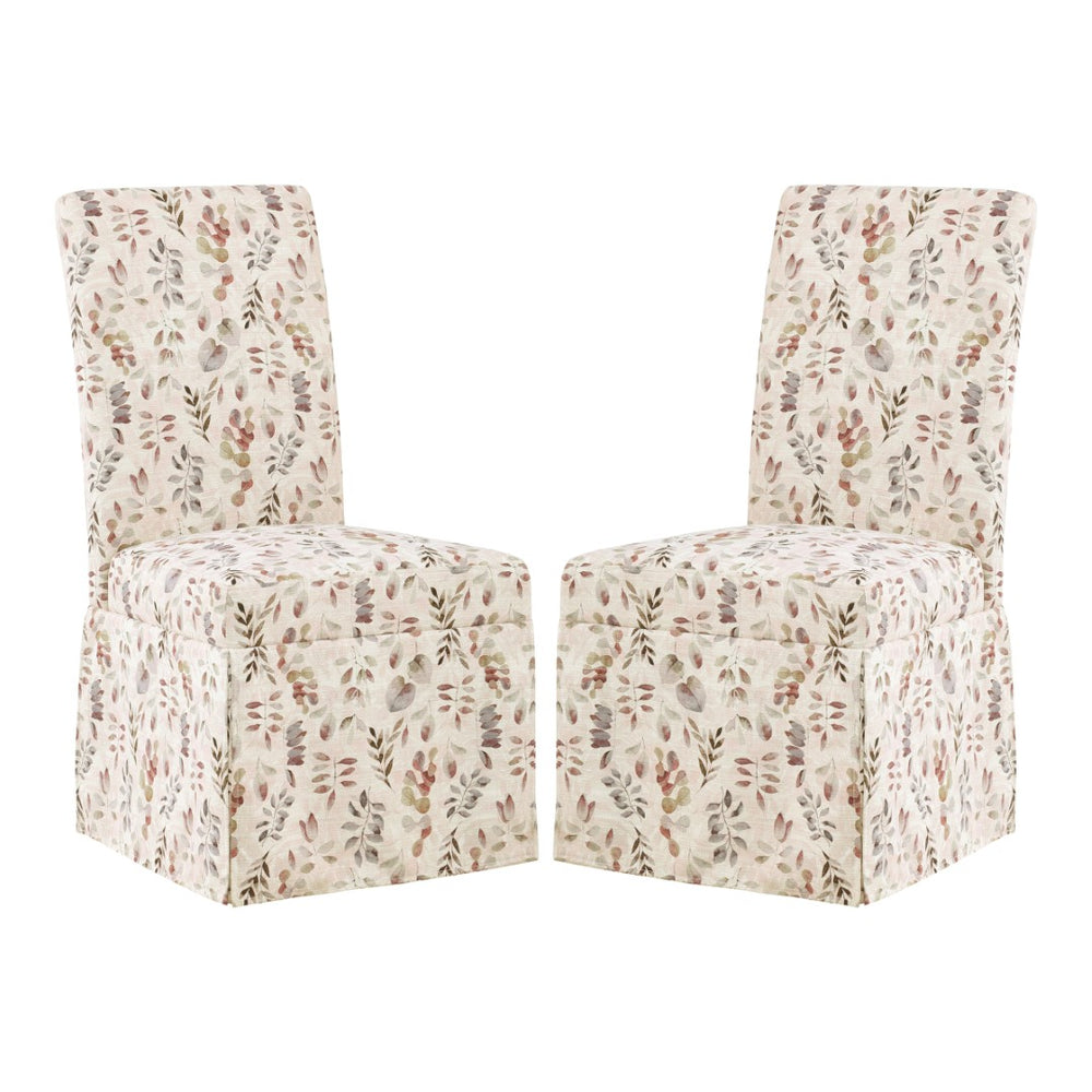 OSP Home Furnishings Adalynn Slipcover Dining Chair  - Set of 2 Autumn Leaf