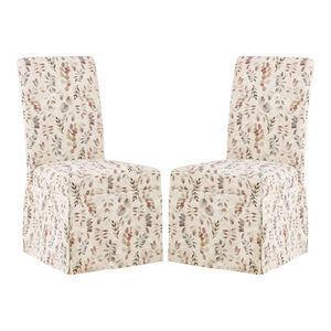OSP Home Furnishings Adalynn Slipcover Dining Chair  - Set of 2 Autumn Leaf