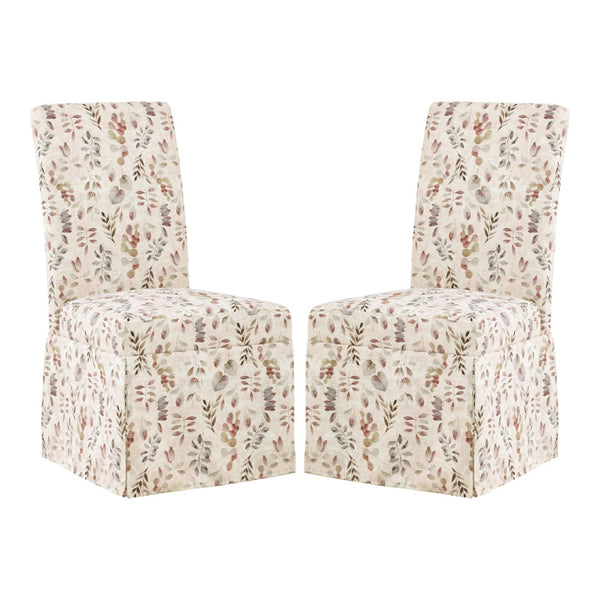 OSP Home Furnishings Adalynn Slipcover Dining Chair  - Set of 2 Autumn Leaf