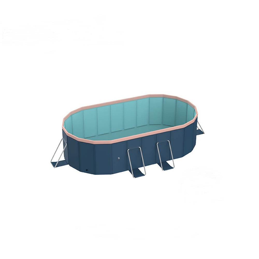 English Elm 2.1m Pvc Foldable Ground Pool No Pump Setup Outdoor Patio Garden Summer Cooling W2710P337293