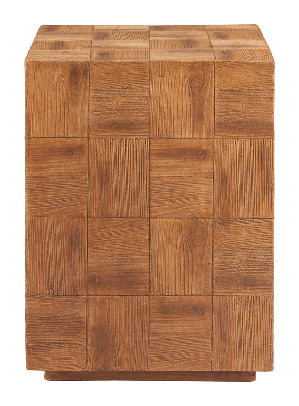 Zuo Modern Cetka Side Table - Contemporary Natural Design With Cast Metal, Perfect For Living Room Or Bedroom Decor Natural Metal 110190-zuo-modern