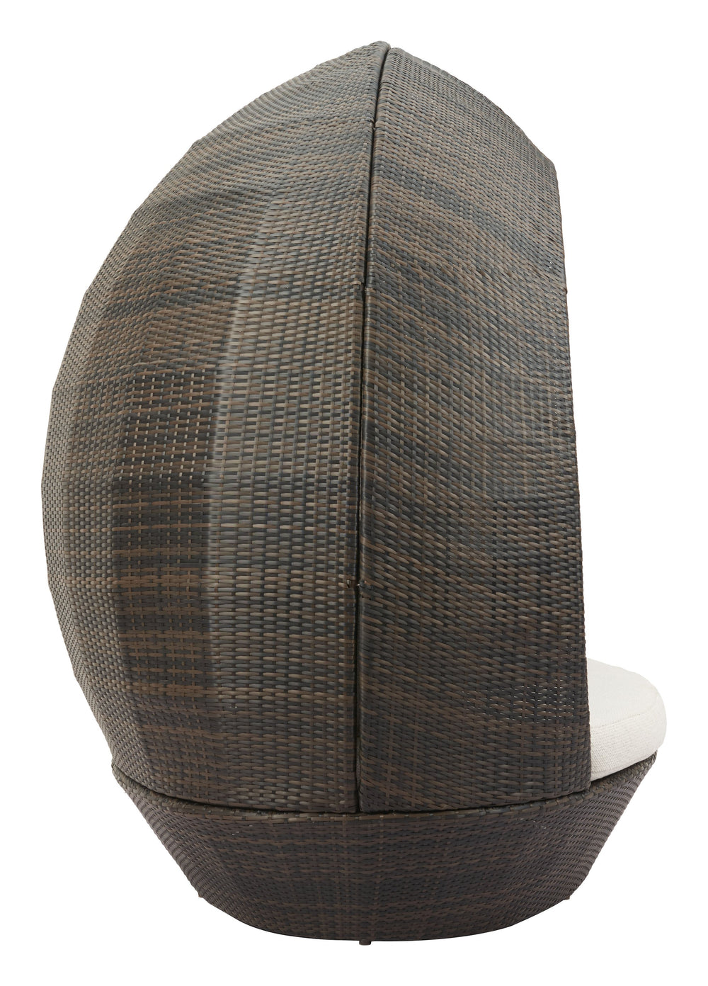 Zuo Modern Marisol Luxurious Beach Daybed In Brown & Beige – Chic Outdoor Lounge With Premium Fabric & Design Brown 100% Polyester,Aluminum,100% Polyethylene 704182-zuo-modern