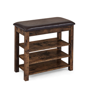 English Elm A Height-Adjustable Shoe-Changing Bench With Vintage Charcoal Finish And Hidden Storage Solution W487P289974