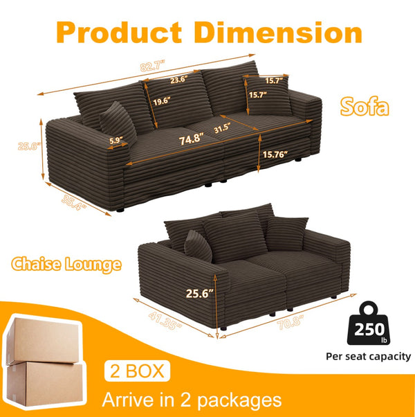 English Elm 82.6"upholstered Velvet Chesterfield Sofa with Button Tufting Nailhead Trim Rolled Arms Camel W1885S00347