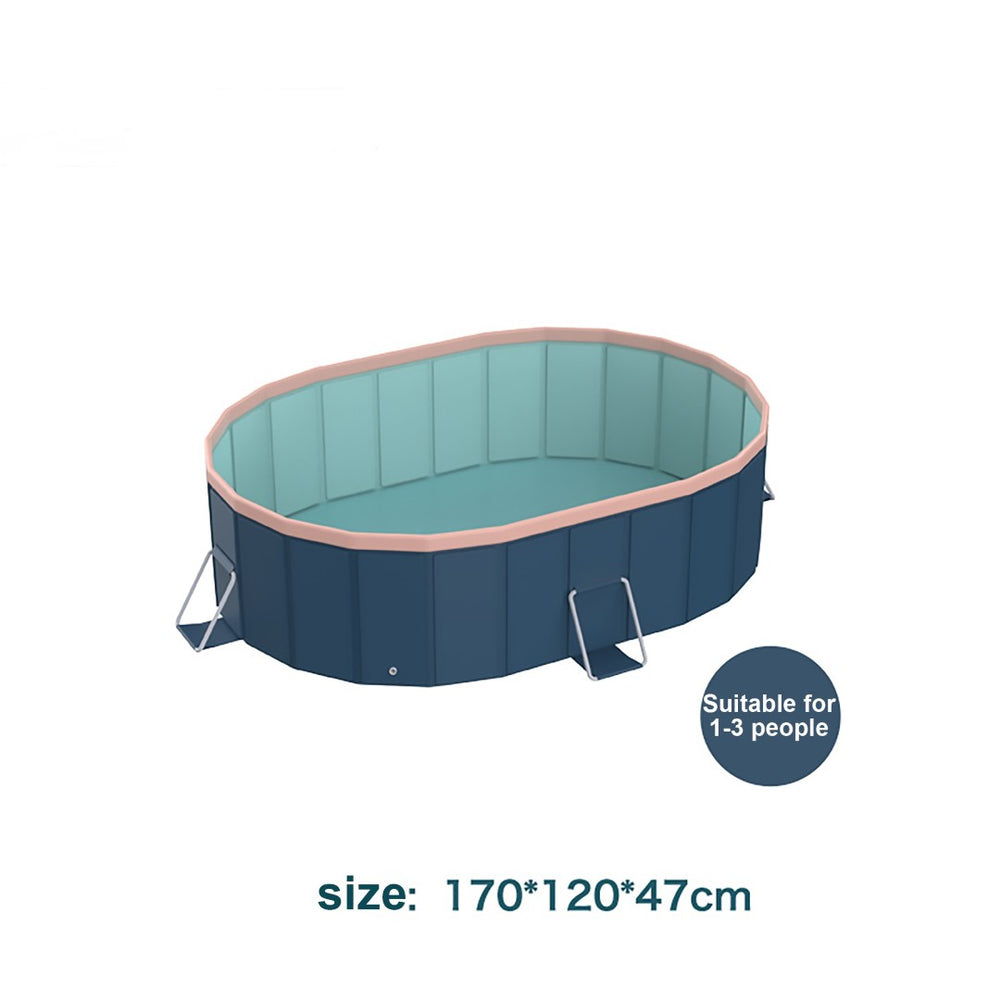 English Elm 1.8m Pvc Folding Pool No Pump Needed Fast Drain Backyard Patio Summer Cooling W2710P337292