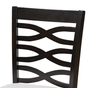 Baxton Studio Baxton Studio Lanier Set of 2 Modern Gray Upholstered Counter Height Pub Chairs for Stylish Dining RH318P-Grey/Dark Brown-PC