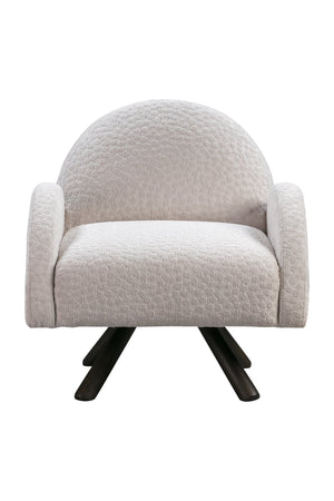 Basset Mirror Myrtle Accent Chair - Modern Funky Design With Stain-resistant Fabric And Deep Comfy Seat For Style White Solid Wood,Foam,100% Polyester Fabric 9601-lr-805
