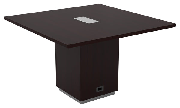 OSP Home Furnishings Tuxedo Square Dining Table Seats Four with Reinforced Frame for Modern Interiors TUXDKR-59