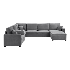 English Elm Swivel Barrel Accent Chair Chenille Tufted Round Club Seat for Living Room Lounge Grey N719S002350E