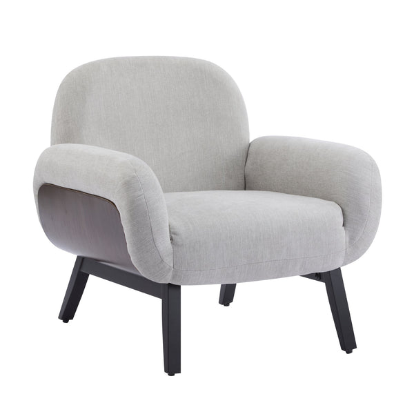 English Elm Christopher Knight Home® - Audrey Ergonomic Armchair with Plush Cushion and Solid Wood Frame for Stylish, Durable Comfort Grey 33.25 L x 29.75 W x 16.75 H N776P291712G