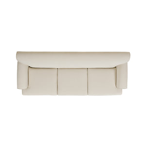 English Elm Jennifer Taylor Home - Alana Lawson Three-Cushion Tightback Sofa In Light Beige Linen - Stylish, Durable, And Comfortable Seating B2719P238313