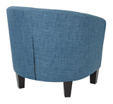 OSP Home Furnishings Ethan Tub Chair Blue Denim