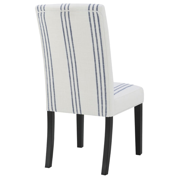 English Elm Evanston Farmhouse X-back Dining Chairs White Hardwood Set with Gray Upholstered Seats B062P441429