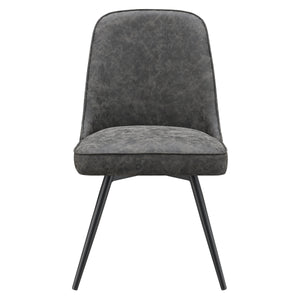 OSP Home Furnishings Penton Swivel Chair  - Set of 2 Charcoal
