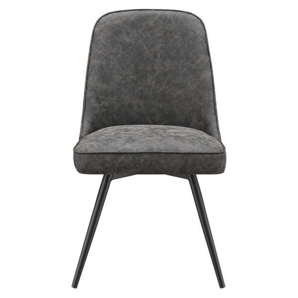 OSP Home Furnishings Penton Swivel Chair  - Set of 2 Charcoal