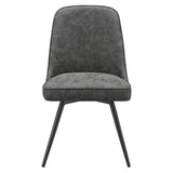 OSP Home Furnishings Penton Swivel Chair  - Set of 2 Charcoal