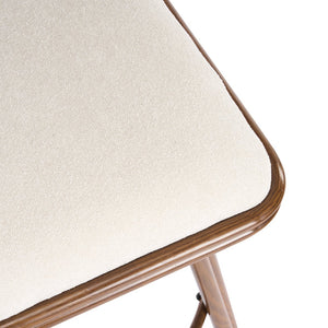 English Elm Christopher Knight Home® - Sibyl Upholstered Bar Stool Set of 2 – Walnut Metal Frame, Cloud-Soft Beige Seat, Durable Faux Leather Backrest N775P340827B