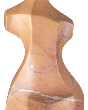 Currey & Company Giada Rosa Large Bust Sculpture - Exquisite Cappuccino Marble With Stunning Veining For Home Decor Natural Rosa Cappuccino 1200-1039-currey-company