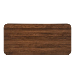 English Elm Modern Mid-century Coffee Table Tambour Doors Open Shelves Warm Wood Living Room Walnut N770P333551W