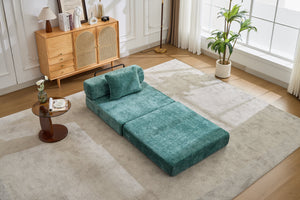 English Elm Compression Sofa: Versatile Chenille Floor Bed, No Assembly, Modular Design For Small Spaces & Guests W3723P345644