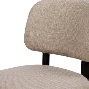 English Elm Jennifer Taylor Home - Harriet Split Back Upholstered Dining Side Chair Set of 2 in Merino Gray Wool Blend with Espresso Legs B2719P269266