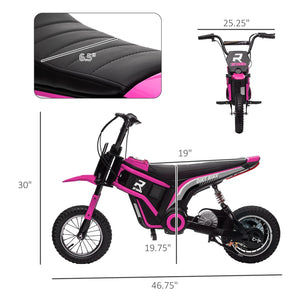 English Elm Aosom 12v Electric Kids Ride on Utv with Remote Control Suspension and Music System Pink W2225P229511
