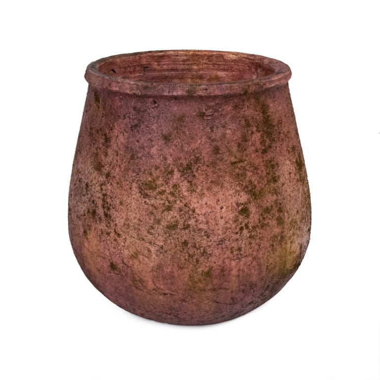 Zentique Rustic Terracotta Vase 10" Artisan Hand-Finished Accent for Farmhouse, Cottage & Mediterranean Décor 9625L B33