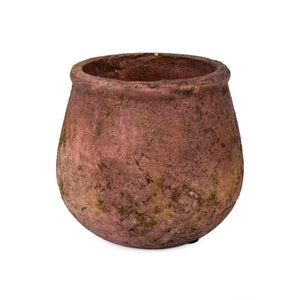 Zentique Rustic Terracotta Vase 6x5.5" — Handcrafted Textured Accent for Farmhouse, Boho & Modern Shelves 9625S B33
