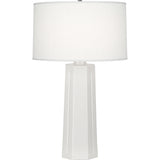 Robert Abbey Lily Mason Table Lamp Lily Glazed Ceramic Oyster Linen Shade