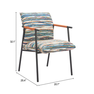 Zuo Modern Reduga Dining Chair In Vibrant Multicolor - Modern Design With Durable Fabric & Stylish Elegance Multicolor 100% Polyester,100% Polyurethane,Steel 110834-zuo-modern