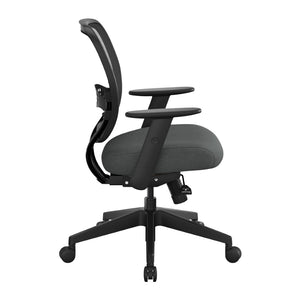 OSP Home Furnishings Air Grid Ergonomic Mesh Office Chair with Lumbar Support and Greenguard Certified Airflow Icon Grey 5500SL-226