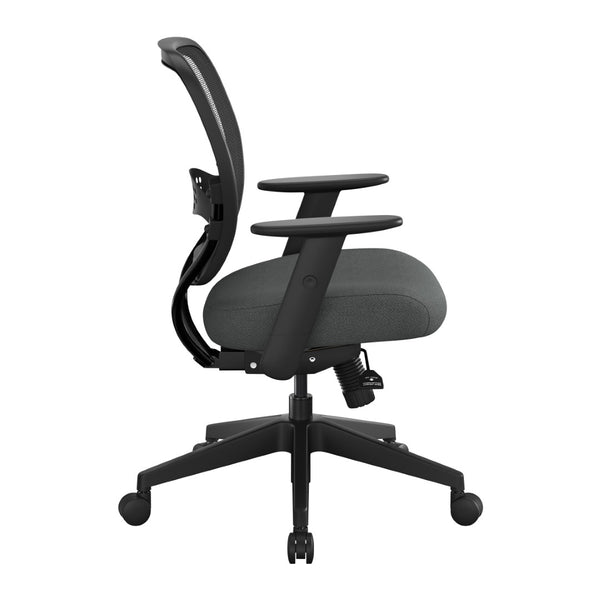 OSP Home Furnishings Air Grid Ergonomic Mesh Office Chair with Lumbar Support and Greenguard Certified Airflow Icon Grey 5500SL-226