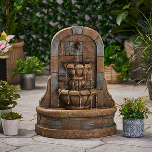 English Elm Christopher Knight Home® - 29" BAGWELL FOUNTAIN Outdoor Weather-Resistant Polyresin Roman Garden Waterfall Accent, 29" 71773.00SGRY