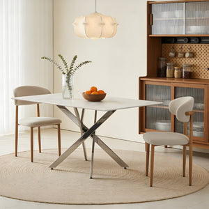 English Elm Dining Chairs Set of Two with Linen Cushions and Iron Legs for Farmhouse Kitchens Beige,Natural Wood W3590P457154