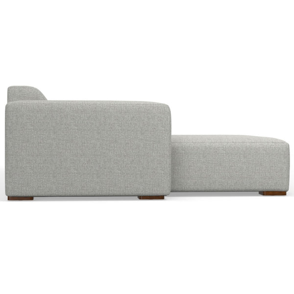 English Elm Rex Two-Seater Sofa With Left Chaise - Eco-Friendly Comfort, Soft Performance Fabric & Throw Pillows B136P199218-GIGA