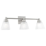 Matthew 22'' Wide 3-Light Vanity Light - Brushed Nickel 9637-BN-SQ Norwell