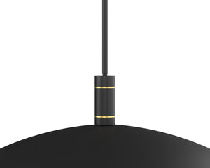Sunpan WENDELL Pendant Light - Artisan-Crafted Industrial Dome Fixture for Warm Ambient Illumination 109752