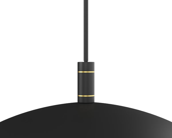 Sunpan WENDELL Pendant Light - Artisan-Crafted Industrial Dome Fixture for Warm Ambient Illumination 109752