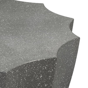 English Elm 35.43" Modern Waterproof Cement Coffee Table – Durable MgO Design, 220lb Capacity, Indoor & Outdoor Stylish Centerpiece Grey W757P246396