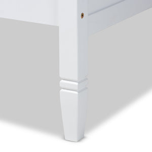 Baxton Studio Baxton Studio Elegant White Wood Daybed with Trundle for Effortless Overnight Guest Hosting Twin Mariana-White-Daybed