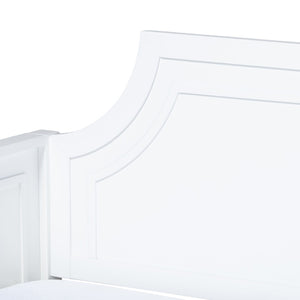 Baxton Studio Baxton Studio Mariana Elegant White Wood Twin Daybed with Trundle – Ideal for Stylish Spaces Mariana-White-Daybed-T