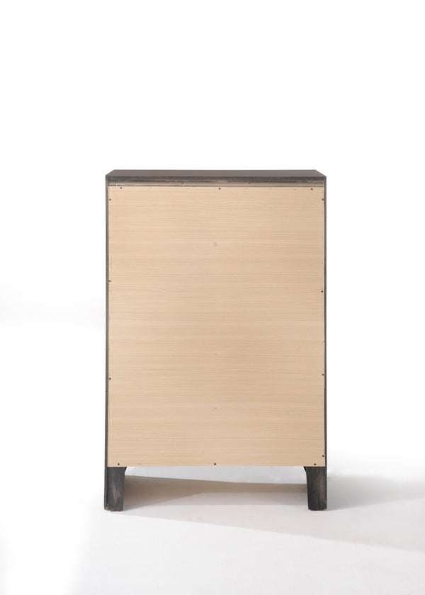 English Elm Ireland Eight-Drawer Dresser with Okume Veneer Top, Brushed Nickel Knobs and Durable Wood Frame Gray 53 L x 35 W x 20 H B2726P257383