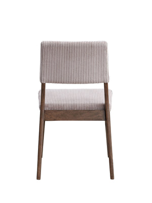 English Elm Seda Mid-Century 5-Piece Round Dining Set with Corduroy Upholstered Chairs and Sturdy Tabletop Mauve,Walnut 39 L x 13 W x 20 H B2726S00406