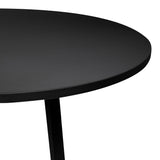 OSP Home Furnishings Prado Round Conference Table  Black